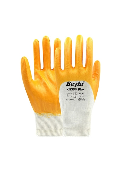 Beybi Kn350 Flex Nitril Kaplı Pamuk İş Eldiveni