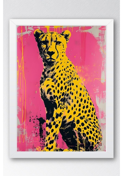 Çita Pop Art Çerçeveli Tablo - Pop Art Poster Tablo