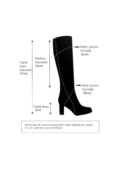 Fox Shoes Siyah Suni Deri Kadın Çizme J726533209