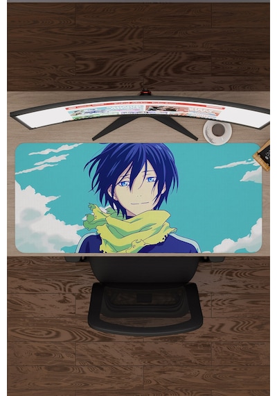 Noragami Kaymaz Dikişli Kauçuk Oyuncu Mousepad V4 - 90x40 Xxl Gaming Mouse Pad Fare Altlığı