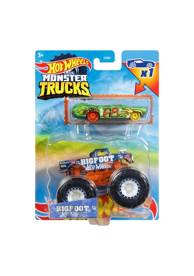 Hot Wheels Monster Trucks İkili Araba Paketi - 5 Adet Tarı Çok Renkli
