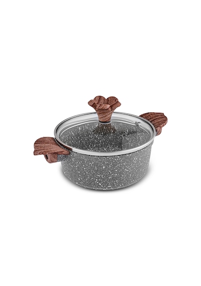 Emsan Dark Silver Biogranit Mini Tencere 12 Cm gri