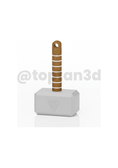 Thor Çekici Anahtarlık Hediyelik, 3d Temalı Anahtarlık
