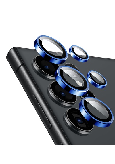 Galaxy Uyumlu S25 Ultra Ipg Kamera Lens Koruyucu Alüminyum - Mavi