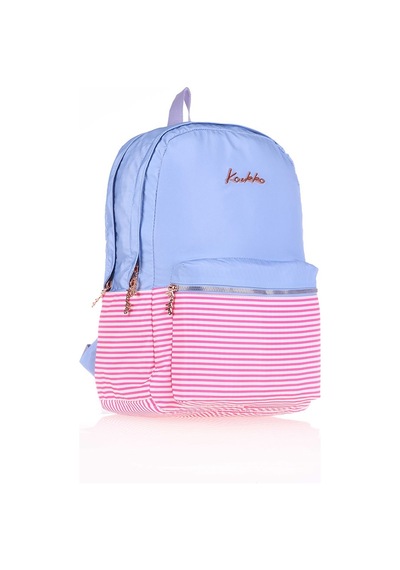 Kaukko Soft Floral Sırt Çantası Mavi K1494