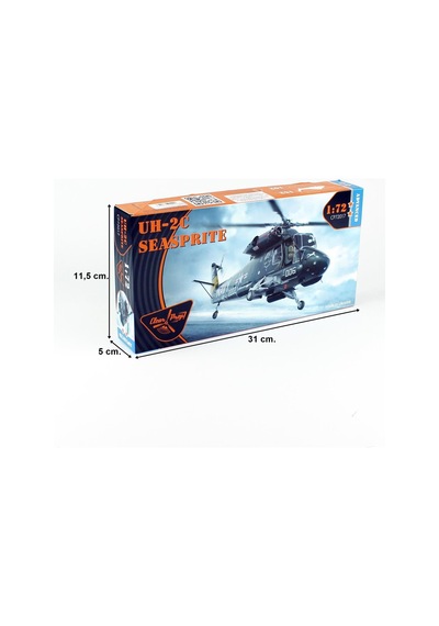 Clear Prop Models 72017 1/72 Ölçek, Kaman Uh-2c Seasprite Askeri Helikopter, Plastik Model Kiti