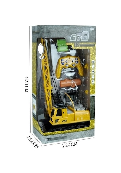 Toycraft Megavinç 12 Kanal Şarjlı Uzaktan Kumandalı İnşaat Vinci 50 Cm Dev Boy