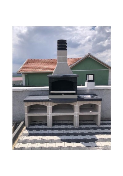 Mangal Barbekü 80 Lik Davlumbazlı Evyeli Ve Masalı Model