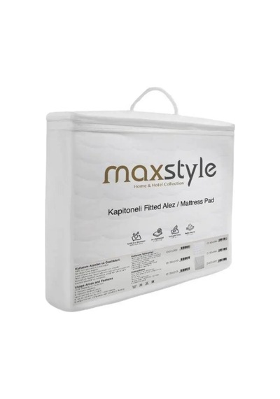 Maxstyle Kapitoneli Alez 90x200 Cm Fitted Sıvı Geçirmez Beyaz