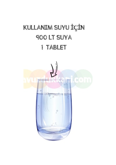 Klortab Tablet Klor Su Deposu Dezenfektanı 7Gr x 100 Ad