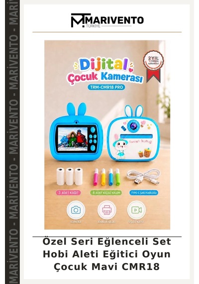 Özel Seri Eğlenceli Set Hobi Aleti Eğitici Oyun Çocuk Mavi Cmr18