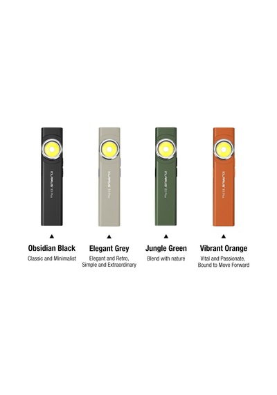 Klarus E5 Plus Ultra İnce, Manyetik, Şarjlı Led Fener Siyah