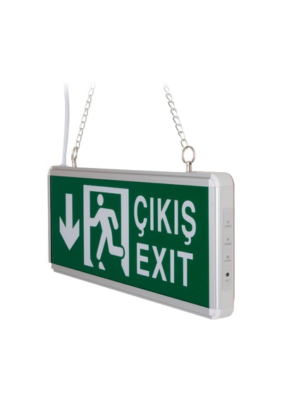 Zmr Zmr-670/y.02 3w Yukarı-aşağı Yön Acil Çıkış Yönlendirme Tabelası - Lambası 38x30x36mm