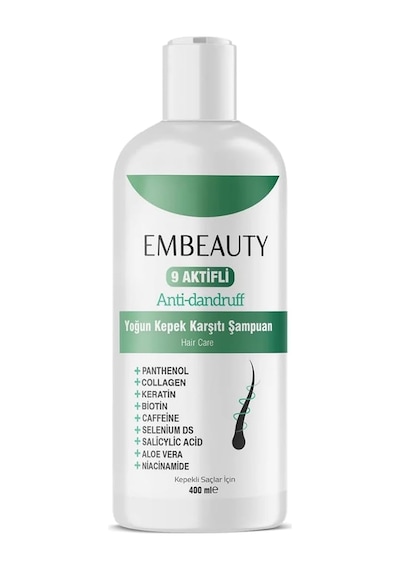 Kaşıntı Ve Egzama Karşıtı 9 Aktifli Kepek Karşıtı Tuzsuz Sampuan 400 Ml
