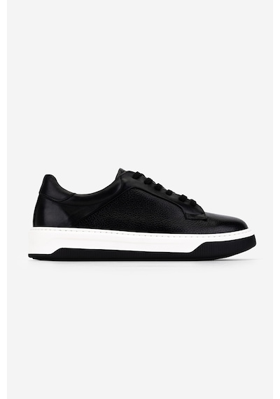 Valmenti Erkek Hakiki Deri Siyah Sneakers & Spor Ayakkabı 1212 2504 Erk Ayk Y26 Syh Fltr/syh Met