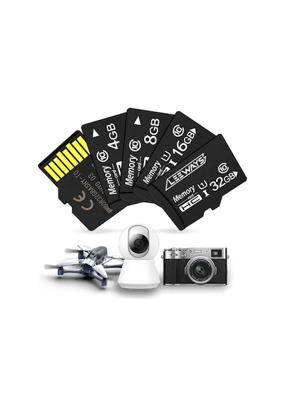 Leeways 16gb Hafıza Kartı 100mb Okuma/yazma Hızı Adaptörlü