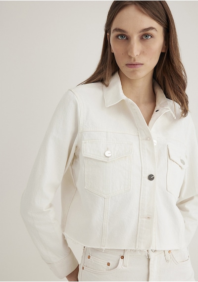 Mavi - Thalia Mavi Premium Beyaz Jean Ceket 1110289-89161 Beyaz