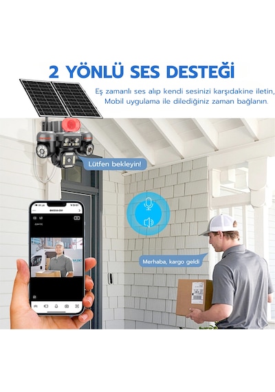 Heiman Hm-892 4g Sim Kartlı 4 Kameralı 3 Telefondan Kontrol 12mp Hd Kamera