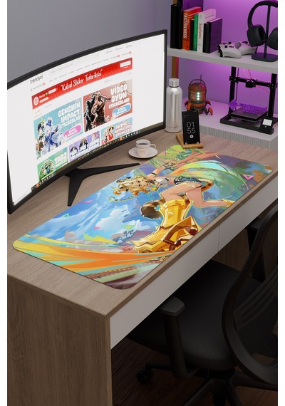 Xilonen Genshin Impact Anime Gacha V3 - 90x40 Xxl Gaming Mouse Pad Fare Altlığı