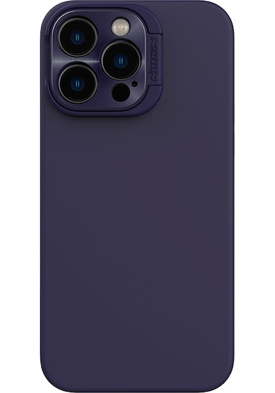 Nillkin Apple Uyumlu iPhone 14 Pro Max Stand Özellikli Lens Koruyuculu Lansman Kılıf Derin Mor