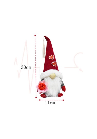 "el Yapımı İsveç Tomte Peluş - Romantik Ev İçin Sevgililer Günü Gnome Dekoru" Female