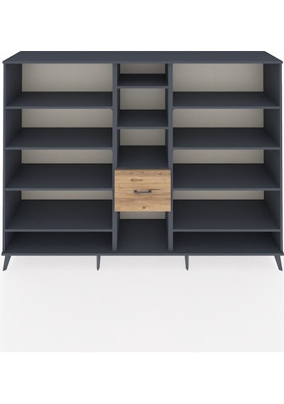 Hyperion Dolap 11 Raflı 3 Çekmeceli 220x44x163 Antrasit-antrasit Antrasit-antrasit/çam Hyperion Dolap 11 Raflı 3 Çekmeceli 220x44x163 Antrasit-antrasit Antrasit-antrasit/çam
