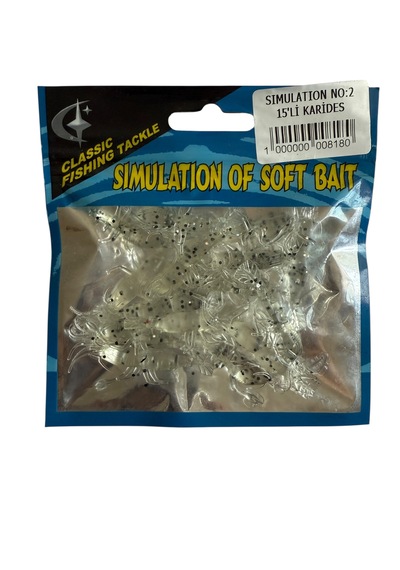 Kaira Simulation 50mm 15li Yumuşak Karides No:2