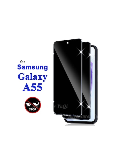 Samsung Galaxy A55 Uyumlu Hayalet Ekran Koruyucu Cam 5d Parlak Tam Kapla