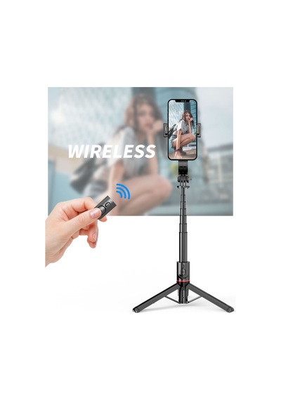 L12 Işıklı Selfie Çubuğu 3 Renk Uzaktan Kumandalı 116 Cm Tripod Ö