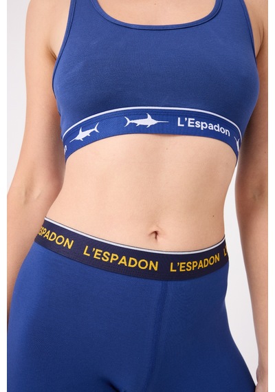 Athleshorts Yüksek Bel Kadın Uzun Boxer Şort-3261 Mavi