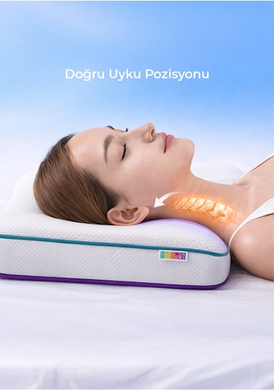 Ortopedik Visco Yastık - Astra Xl Beyaz