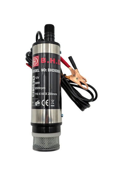 Fixonic B.h.d. Bhd00698 12v/51mm Kendinden Emişli Taşınabilir Yakıt/sıvı Yağ Aktarma Mazot Pompası