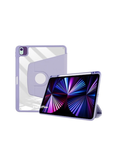 Apple Uyumlu iPad Air 11inç M2 2024 Kılıf Termik Kalem Bölmeli Dönebilen Standlı Kılıf Air 4./5.nesil Kılıf