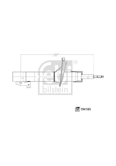 Febı 194185 Amortisör Ön Sağ-sol Ford Transit 01 V184 2c16 18045 Aa-2c16 18045 Ba -