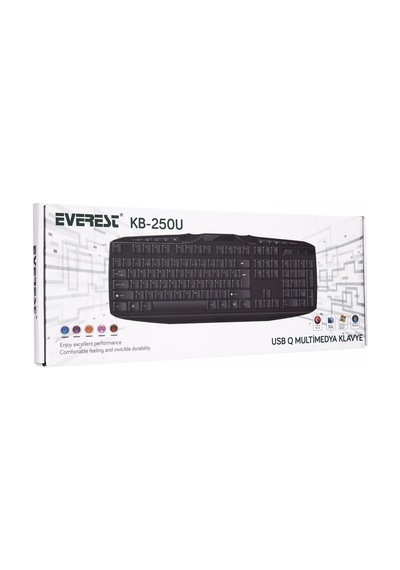 Everest Q Trk Kb 250u Siyah Q Multimedia Klavye