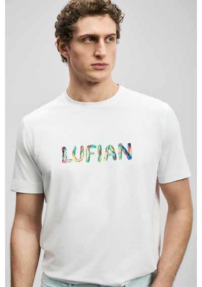 Lufian Surge Modern Grafik Tişört Kırık Beyaz Kırık Beyaz 111020317100510
