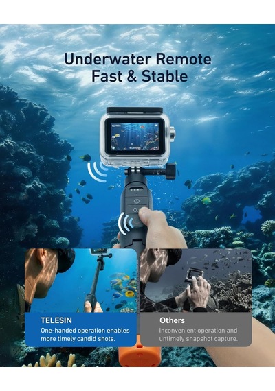 Bluetooth Yüzen Selfie Çubuğu Tripod, Djı Osmo Action 6 5 Pro 4 İçin Su Geçirmez Uzatılabilir 3'ü 1 Arada El Kavr