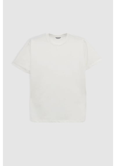 Twn Slim Fit Ekru Baskılı T-shirt 4ec14ort12025 Ekru