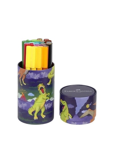 Faber-Castell Keçeli Kalem Seti, 20 Renk, Birbirine Bağlanabilir Kapak, Örtücü Renkler, Yıkanabilir Mürekkep Çok Renkli
