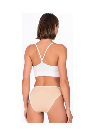 Kadın Viskon Slip Ten Kompedan K23926 Ten