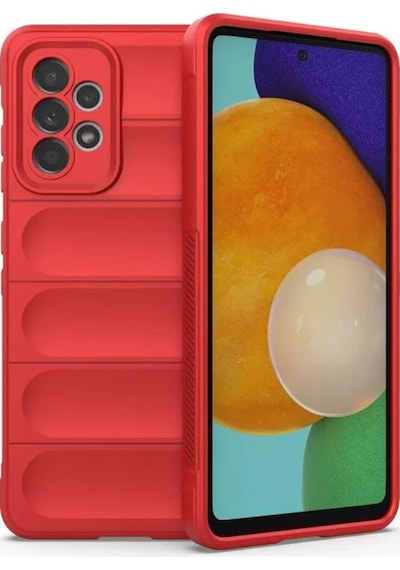 Newface Samsung Galaxy A52 Kılıf Optimum Silikon - Kırmızı
