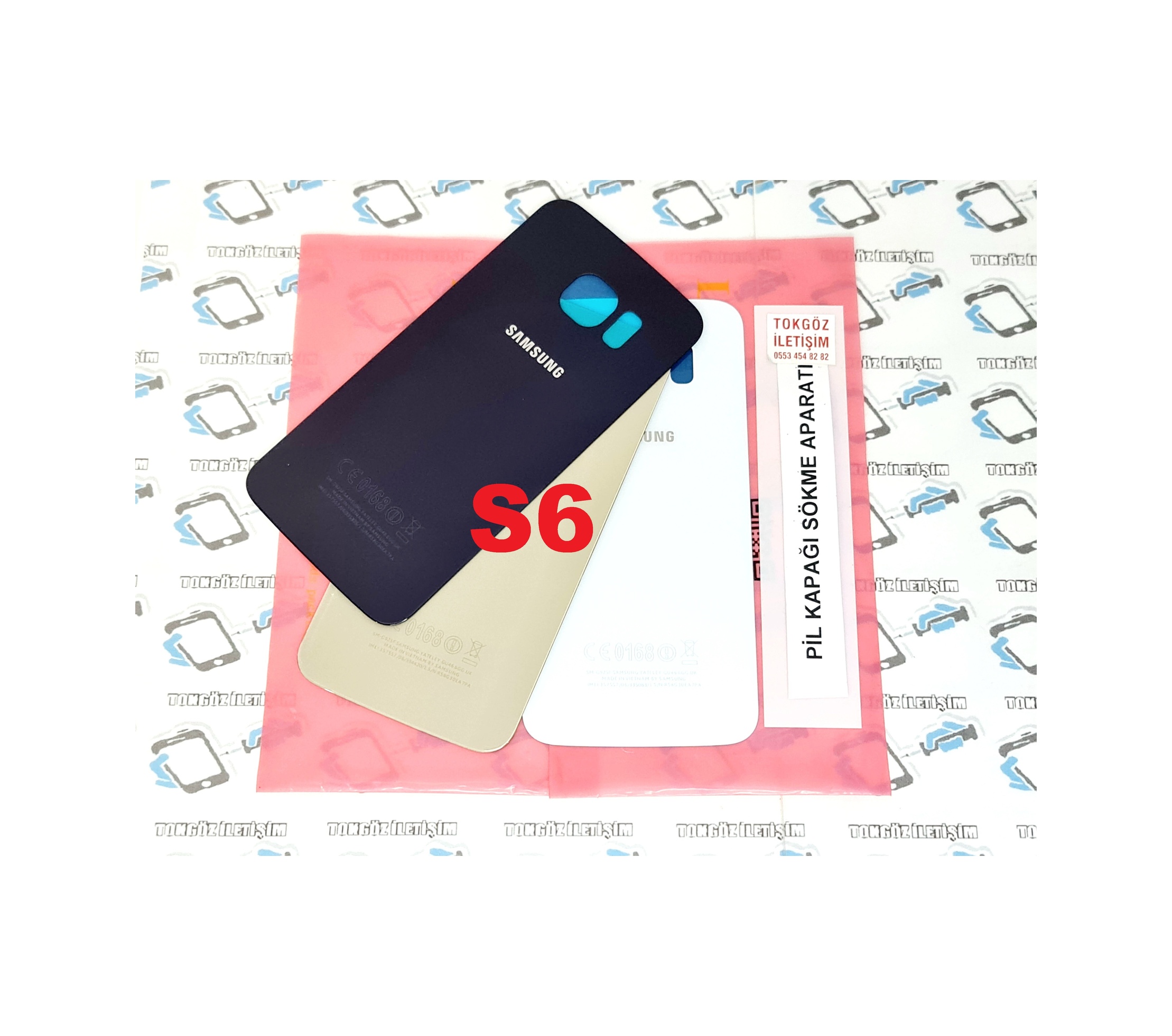 Tkgz Samsung Uyumlu Galaxy S6 Arka Kapak Batarya Pil Kapağı (135743667)
