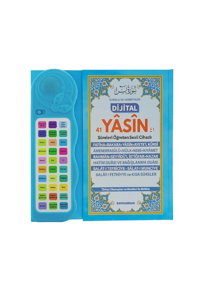 Sesli Yasini Şerif Ögreten Cihaz Sesli Yasin Kitaplı Mavi