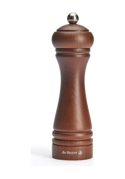 De Buyer Baharat Değirmeni Ahşap 18 Cm-koyu Kahve