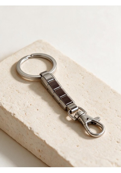 Valmont Gümüş Metalik Charm Anahtarlık
