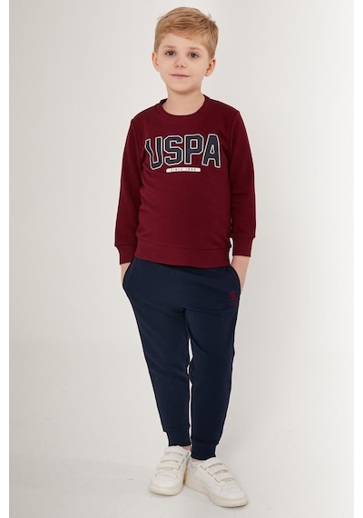U.s. Polo Assn Patterned Kırmızı Erkek Çocuk Eşofman Takımı