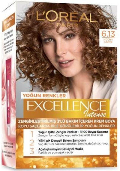 L'Oréal Paris Excellence Intense Saç Boyası - 6.13 Mocha Kahve