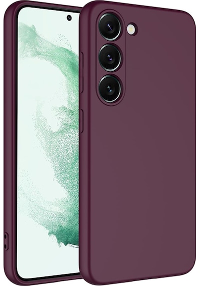 Goocamp Galaxy S23 Plus Uyumlu Mara Lansman Kılıf-koyu Mor Koyu Mor