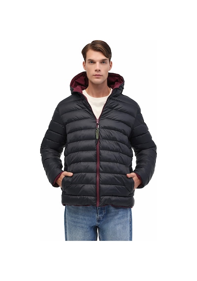 Lumberjack Ml Lucas Coat 1n55 5pr Bordo Erkek Mont Bordo-sıyah