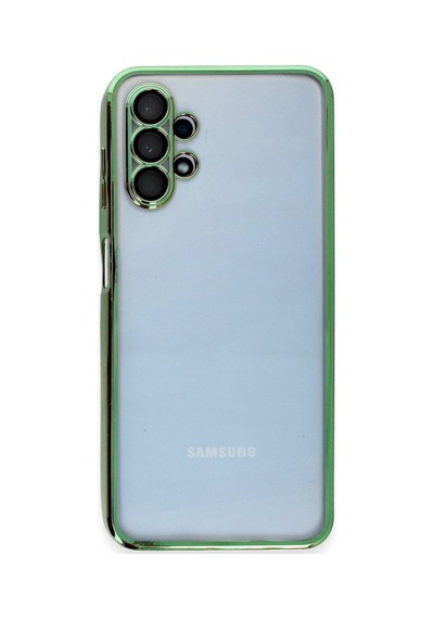 Samsung Galaxy A13 4g Uyumlu Kılıf Lensli Silikon - Yeşil